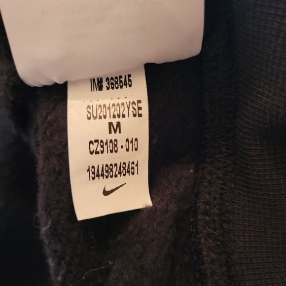 SOLD: RARE NIKE Jacket Holographic Crop Hoodie HTF Athleisure Active M Black - Picture 3 of 8